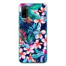 Чехол для Нот 10П - с принтом (Дизайнерские) (AlphaPrint) (Красочные цветы)