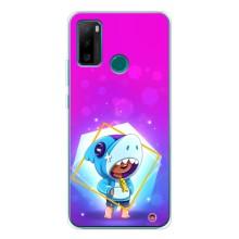 Чехол Бравл Старс для Ulefone Note 10P – Леон в костюме Акулы