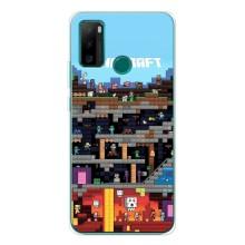 Чехол Майнкрафт на Ulefone Note 10P (AlphaPrint) Minecraft (фон Minecraft)