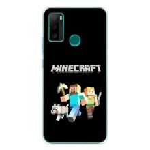 Чехол Майнкрафт на Ulefone Note 10P (AlphaPrint) Minecraft (герои Minecraft)