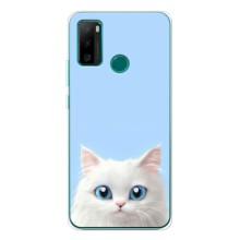 Чехол на тематику: Коты для Ulefone Note 10P – Белый кот