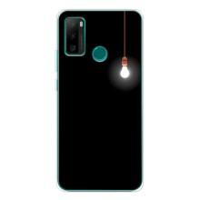 Чохол з картинками на чорному фоні для Ulefone Note 10P – Лампочка