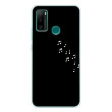 Чохол з картинками на чорному фоні для Ulefone Note 10P – Ноти