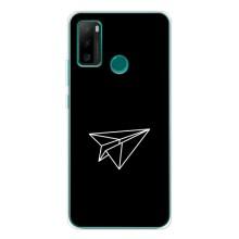 Чохол з картинками на чорному фоні для Ulefone Note 10P – Літак