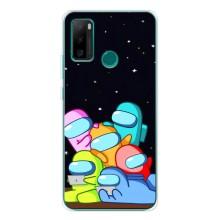 Чехол Амонг Ас для Ulefone Note 10P (AlphaPrint) (Скины в космосе)