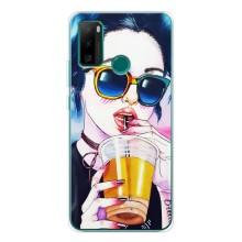 Чехол с картинкой Модные Девчонки Ulefone Note 10P – Девушка с коктейлем