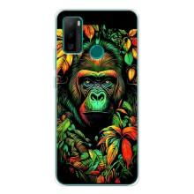 Чехол с Обезьянами Ulefone Note 10P - (AlphaPrint) (Обезьяна в тропиках)