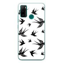 Чехол с птицами на Ulefone Note 10P (VPrint) (Ласточки)