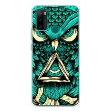 Чехол с птицами на Ulefone Note 10P (VPrint) (Сова с глазом)