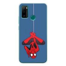 Чехол Супергерой Человека Паука на Ulefone Note 10P – На паутине