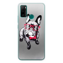 Чохол (ТПУ) Милі песики для Ulefone Note 10P (Бульдог в окулярах)