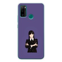 Чехлы Венсдей на Ulefone Note 10P Уэнсдей (AlphaPrint) (Уэнздей в черном)