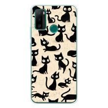 Чехол с рисунком кот на Ulefone Note 10P (Черные коты)