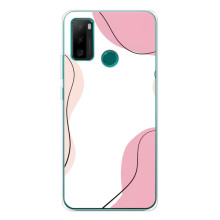 Чохол квітковий дизайн для Ulefone Note 10P – Рожевий фон