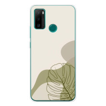 Силиконовый чехол с принтом в цветах на Ulefone Note 10P – Монстера зелёная