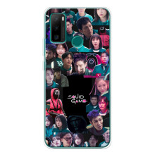 Чехол Гра в кальмара для Ulefone Note 10P – Коллаж игры кальмара