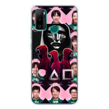 Чехол Гра в кальмара для Ulefone Note 10P – Персонажи игры кальмара