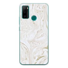 Мраморный чехол на Ulefone Note 10P (VPrint) (Белый мрамор)