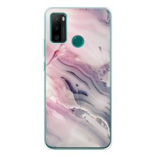 Мраморный чехол на Ulefone Note 10P (VPrint) (Пурпурный Мрамор)