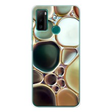 Мраморный чехол на Ulefone Note 10P (VPrint) (Радужный Мрамор)