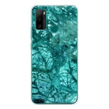 Мраморный чехол на Ulefone Note 10P (VPrint) (Зеленый мрамор)