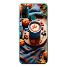 Чохол з унікальним дизайном 'Осінь з кавою' для Ulefone Note 10P – Кава і гарбузики