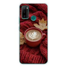 Чохол з унікальним дизайном 'Осінь з кавою' для Ulefone Note 10P – Кава на ковдрі