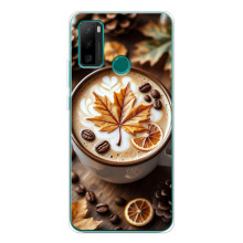 Чохол з унікальним дизайном 'Осінь з кавою' для Ulefone Note 10P – Пряна кава