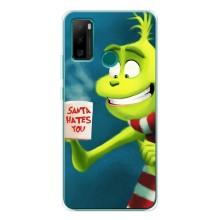 Рождественские Чехлы для Ulefone Note 10P (VPrint) (Зеленый Гринч)