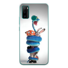 Силиконовый чехол с принтом Зоотрополіс для Ulefone Note 10P – Змея Зоо