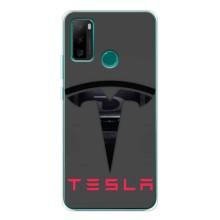 Силиконовый бампер с картинкой машины на Ulefone Note 10P – Logo TESLA