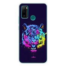 Силіконовий бампер з картинкою звірів для Ulefone Note 10P (Тигр-Арт)