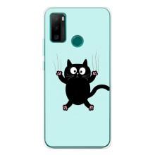 Силиконовый чехол с котиком для Ulefone Note 10P – Падающий кот