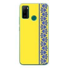 Силіконовый Чохол на Ulefone Note 10P – Вишиванка на жовтому фоні