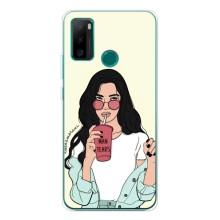 Силіконовый Чохол на Ulefone Note 10P з картинкой Модных девушек – З напоєм
