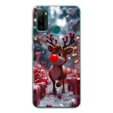 Яркий чехол для Ulefone Note 10P с Зимними Оленятами – Олень среди подарков