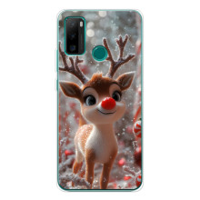 Яркий чехол для Ulefone Note 10P с Зимними Оленятами
