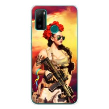 ЗСУ Чохли (TPU) для Ulefone Note 10P (Жінка солдат)