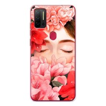 Чехлы (ART) Цветы на Ulefone Note 11P (VPrint) (Глаза в цветах)