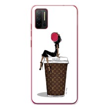 Чехлы Луи Витон для Ulefone Note 11P (AlphaPrint - LOUIS VUITTON) (кофе LOUIS VUITTON)