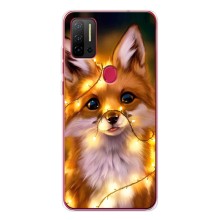 Чехлы с картинкой Лисички для Ulefone Note 11P (VPrint) (Лисичка в гирляндах)
