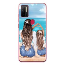 Чехол с печатью для Ulefone Note 11P - (Мама с ребенком) (AlphaPrint) (Мама с доченькой)