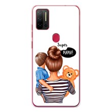 Чехол с печатью для Ulefone Note 11P - (Мама с ребенком) (AlphaPrint) (Мама с сыном)