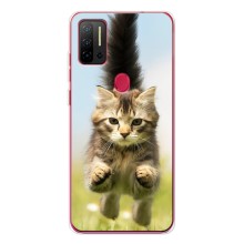Чехлы с Котиками для Ulefone Note 11P (VPrint) (Прыжок кота)
