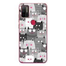 Чехлы с Котиками для Ulefone Note 11P (VPrint) (Рисованные котики)