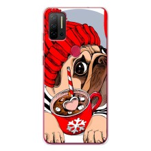 Чехлы с собаками для Ulefone Note 11P (VPrint) (Собачка в шапке)