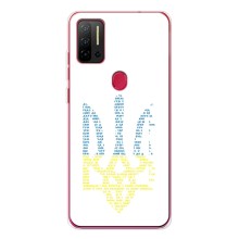 Чехлы для Ulefone Note 11P  Укр. Символика (AlphaPrint) (Герб из букв)