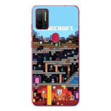 Чехол Майнкрафт на Ulefone Note 11P (AlphaPrint) Minecraft (фон Minecraft)