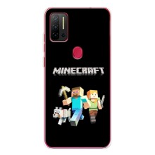 Чехол Майнкрафт на Ulefone Note 11P (AlphaPrint) Minecraft (герои Minecraft)