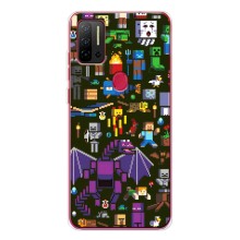 Чехол Майнкрафт на Ulefone Note 11P (AlphaPrint) Minecraft (Коллаж Майнкрафт)